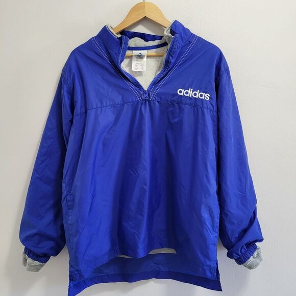 Adidas Vintage Y2K Boys Windbreaker Removable Sweatshirt Pullover Size XL - Picture 1 of 9